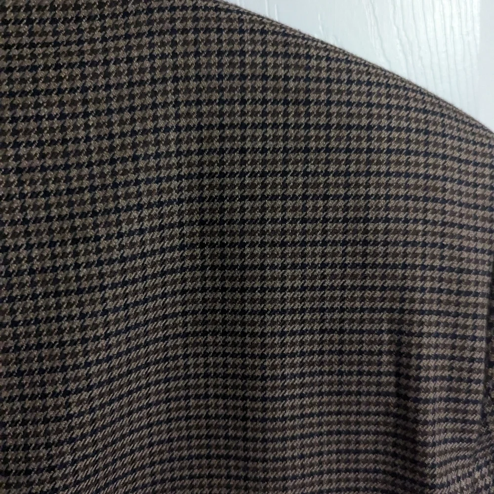 Lauren Ralph Lauren Mens 42R Blazer Herringbone Brown Tan Jacket Top